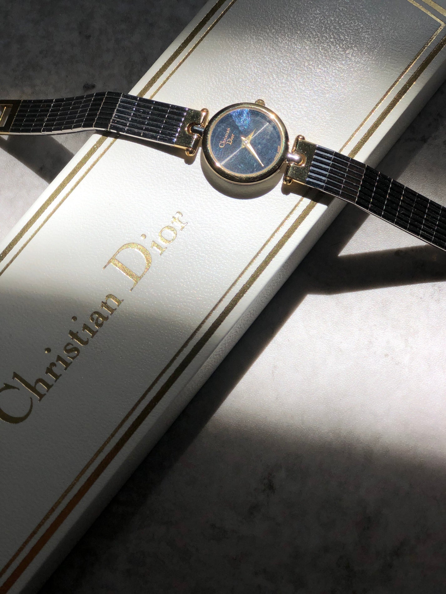 Christian Dior Quartz Watch Silver×Gold 3025 Vintage y5w3g6