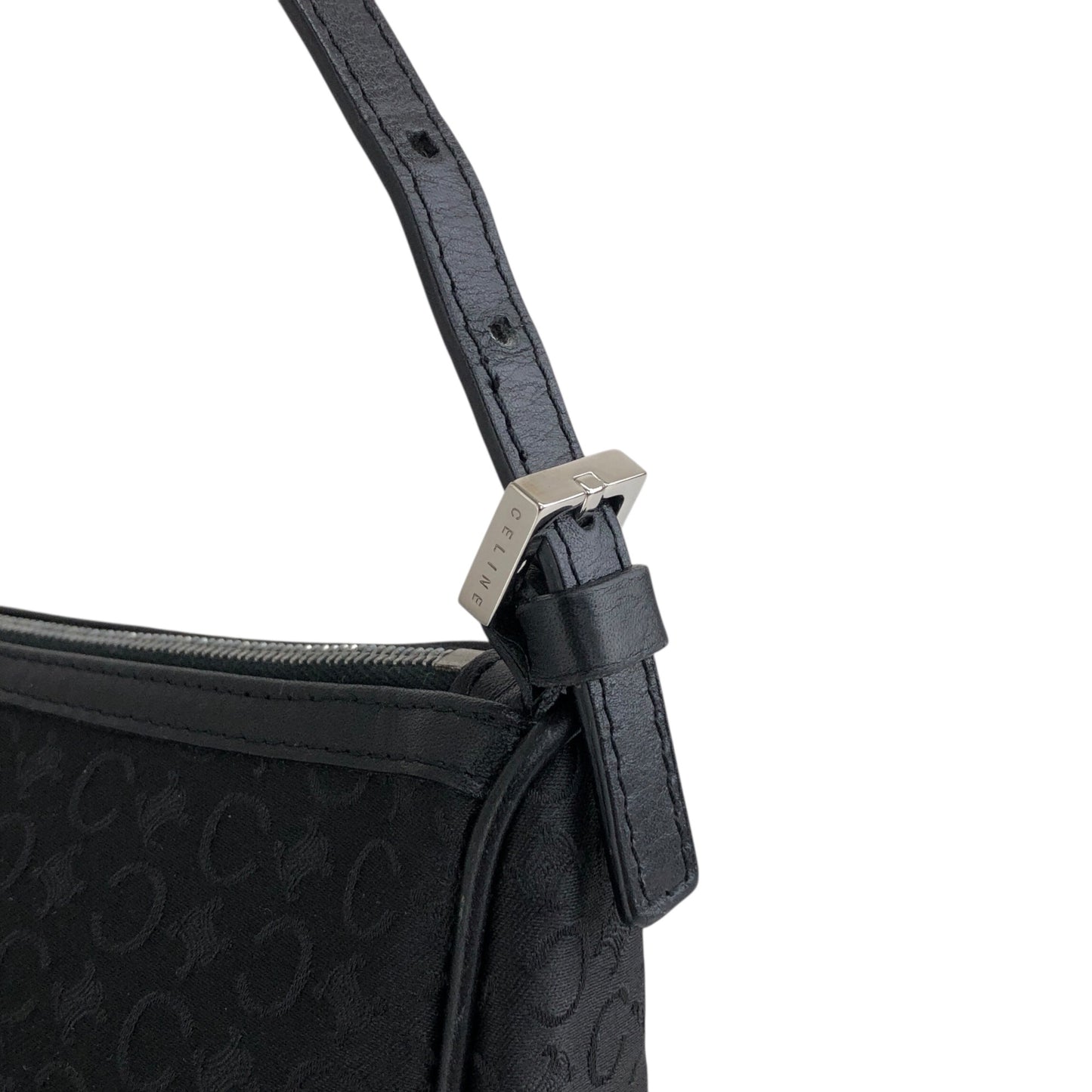CELINE Shoulder bag Hobobag Black Vintage ygiapy