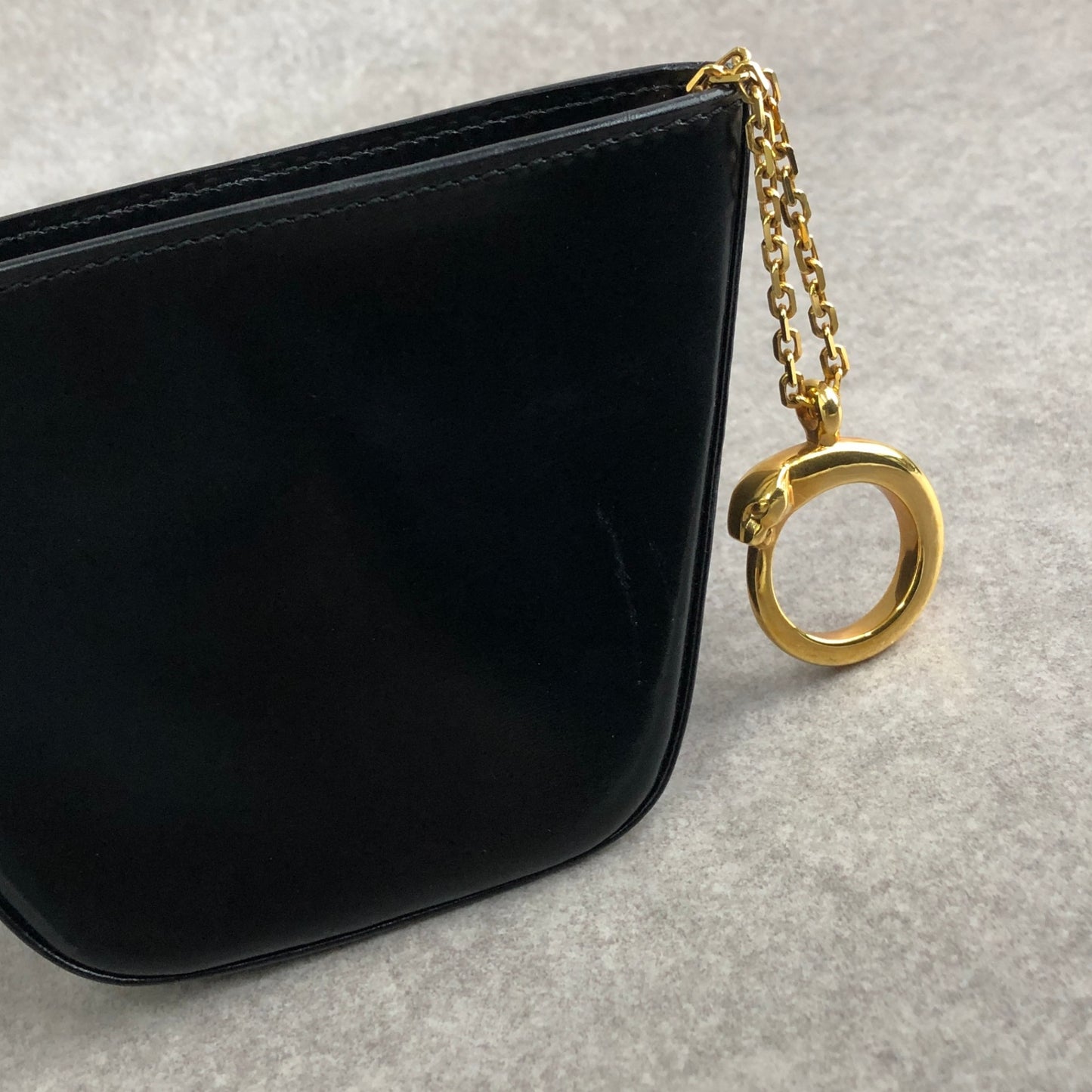 Cartier Coin Purse Black Vintage ver74j