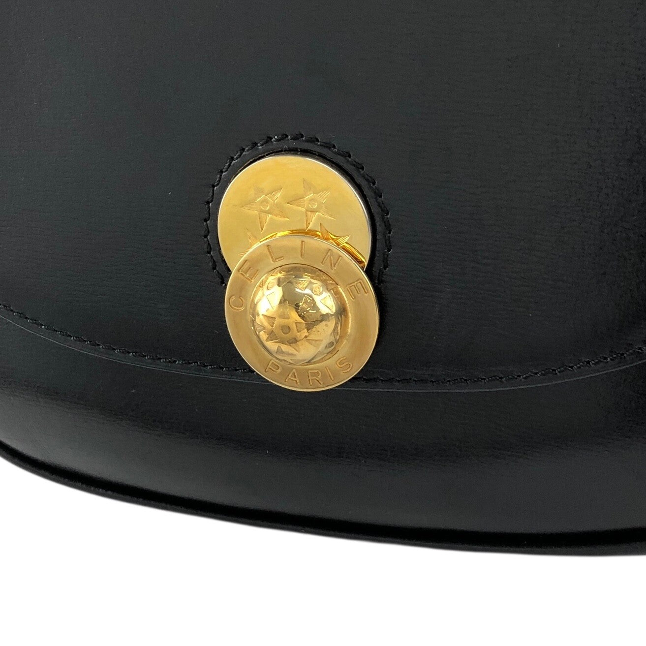 CELINE Starball Shoulder bag Black Vintage 7skrtb