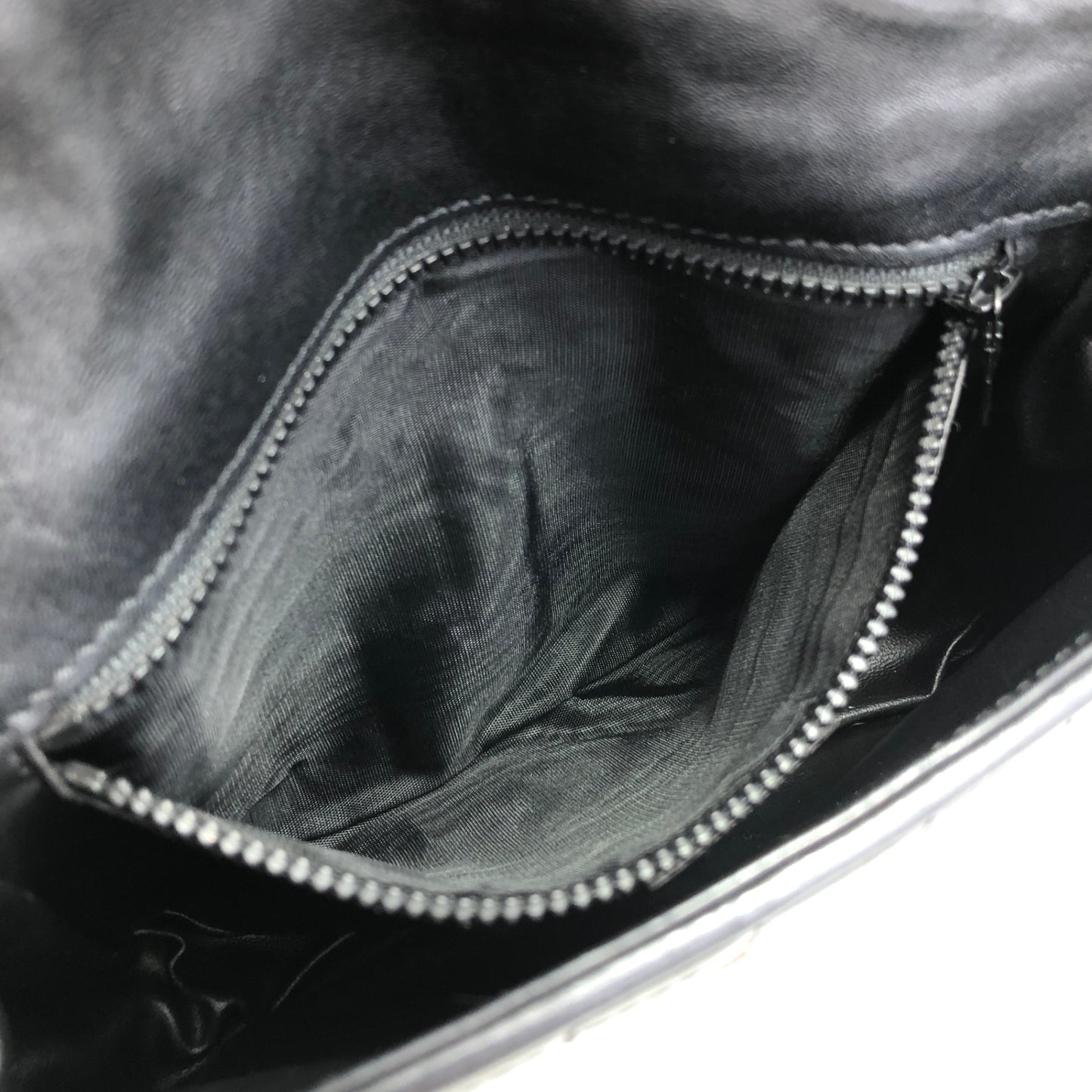 CELINE Emblem Chain Shoulder bag Black Vintage 3nk43u