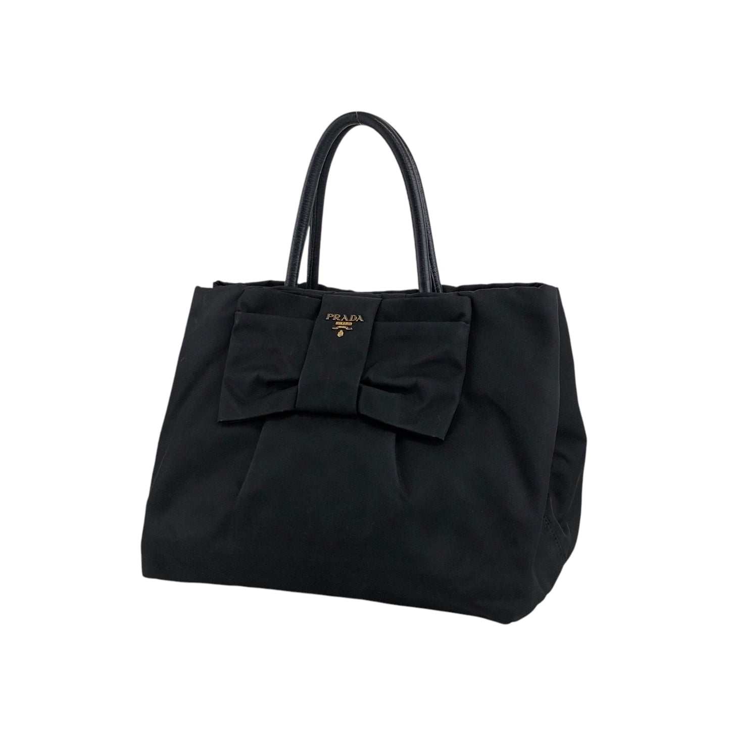 PRADA Logo Handbag Black Vintage embxsx