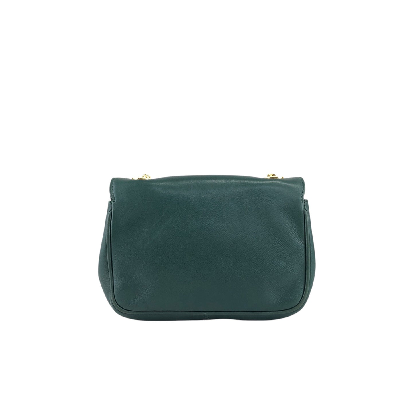 CELINE Triomphe Chain Shoulder bag Green Vintage tbw8uj
