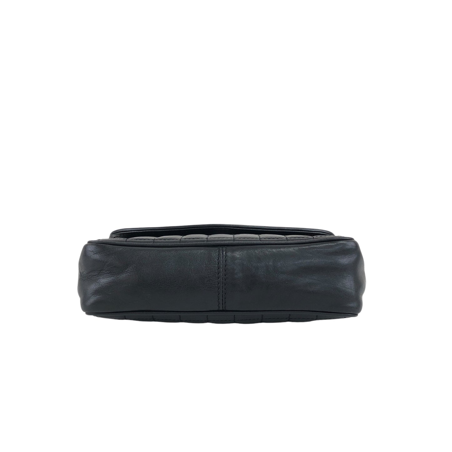 CELINE Emblem Chain Shoulder bag Black Vintage 3nk43u