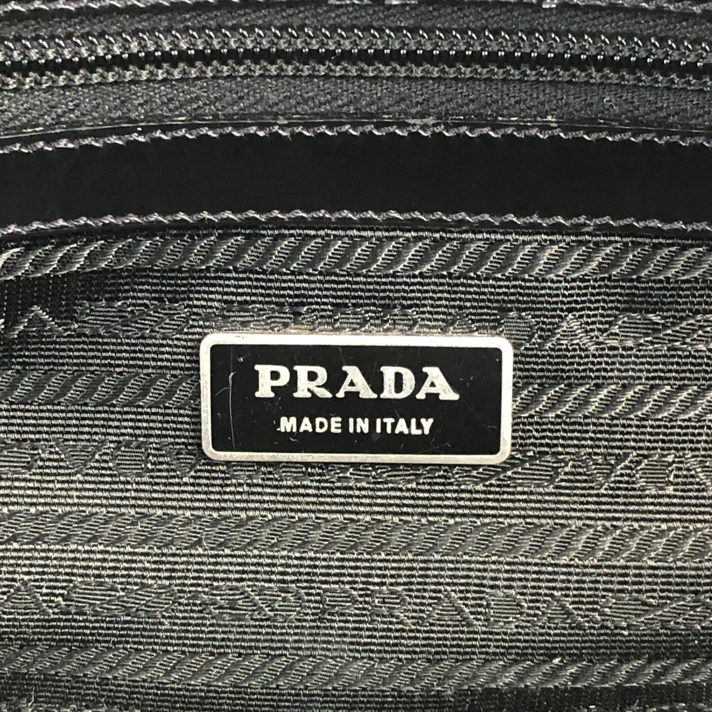 PRADA Logo Small Boston bag Handbag Black Vintage jr8c8e