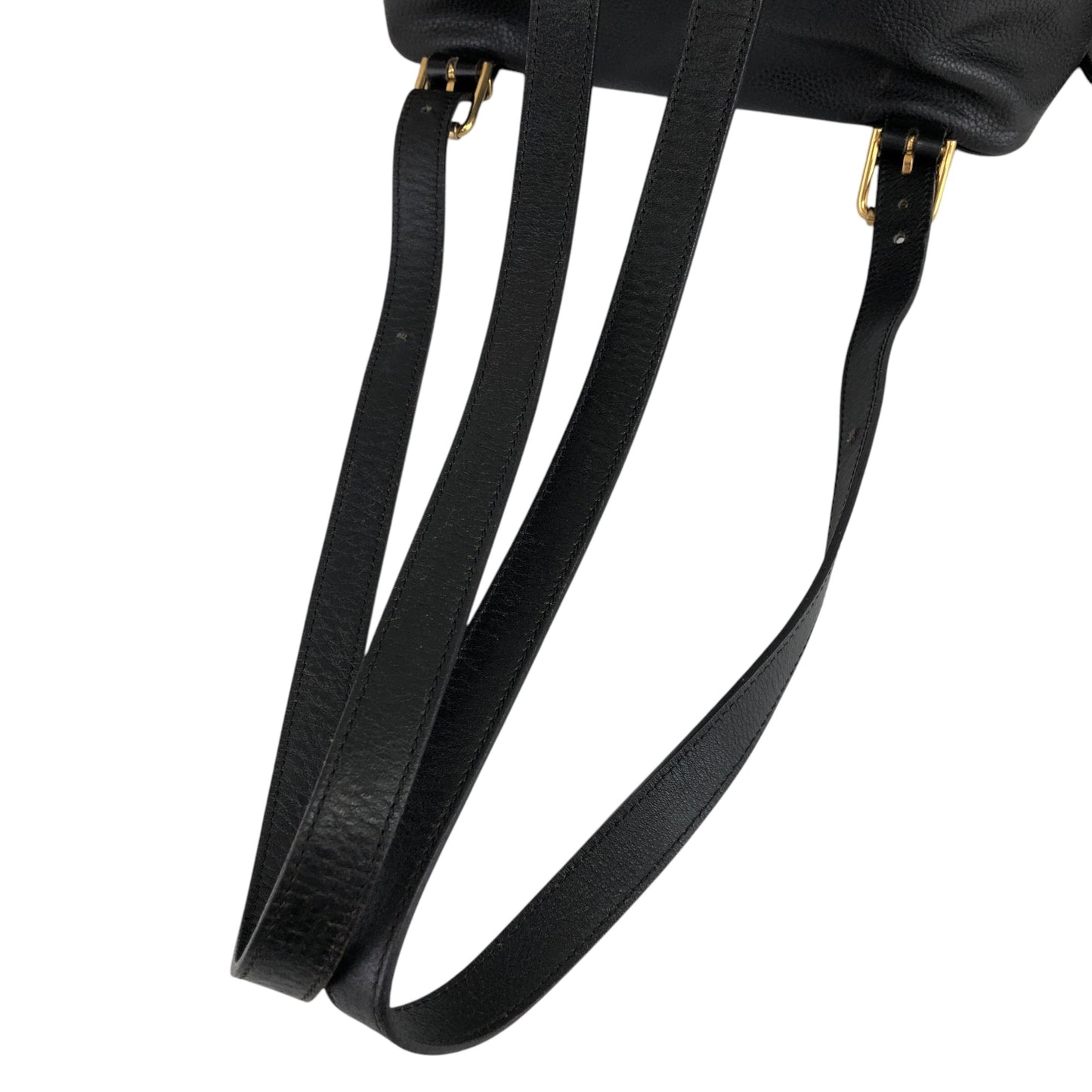 CELINE Toggle Clasp Backpack Black Vintage u7henu