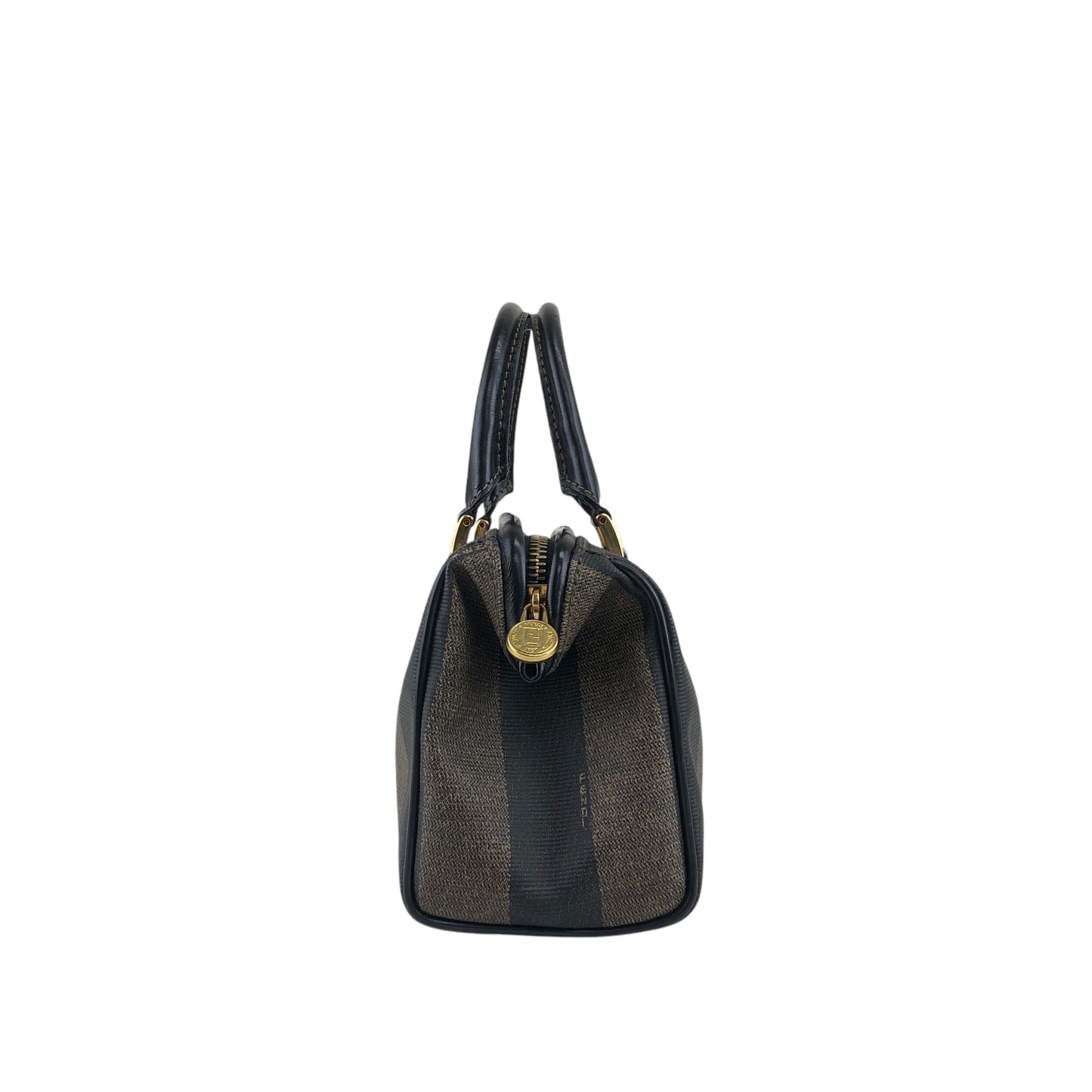 FENDI Pecan Two-way Small Handbag Shoulder bag Black Vintage aybaes