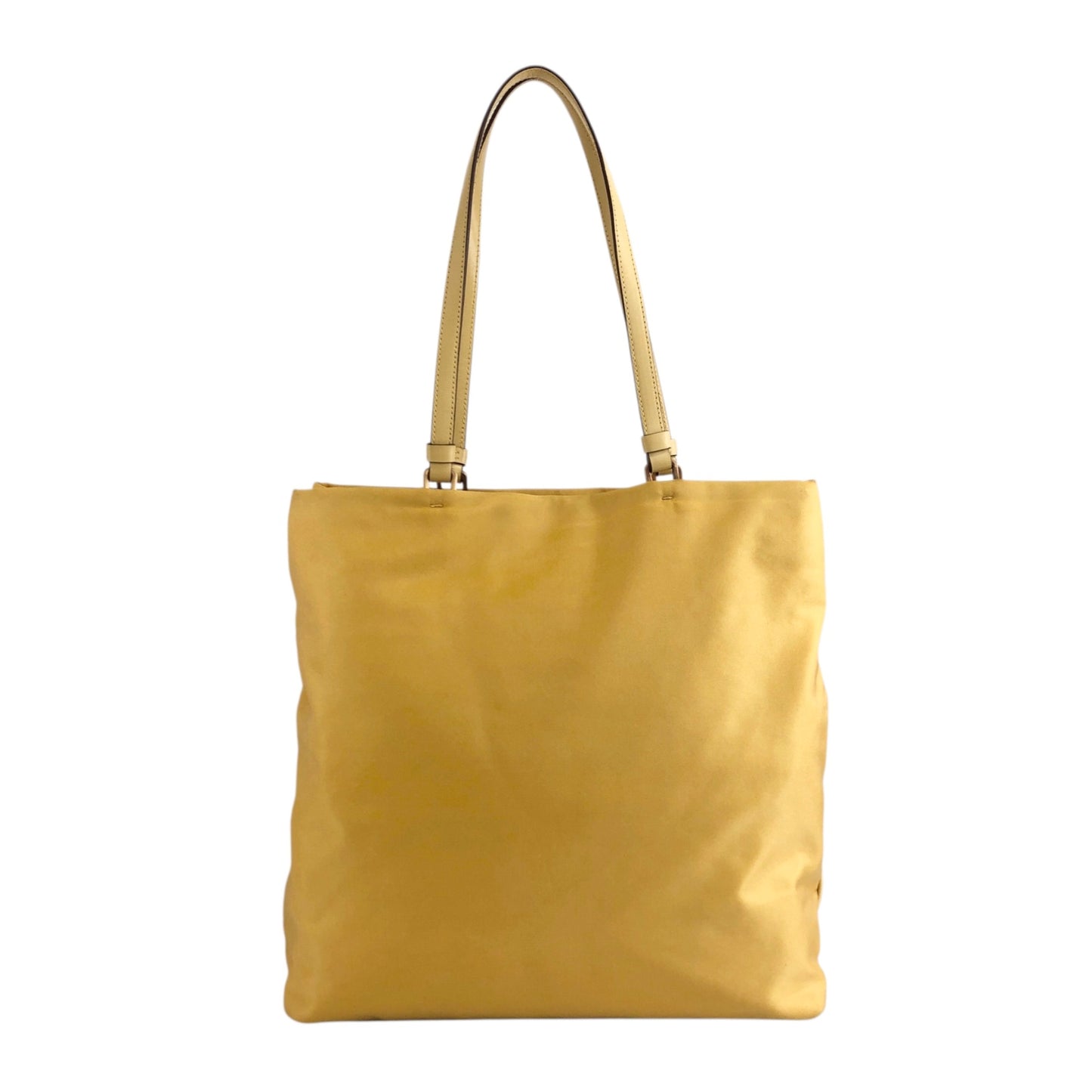PRADA Triangle Logo Totebag Yellow Vintage gp2htj