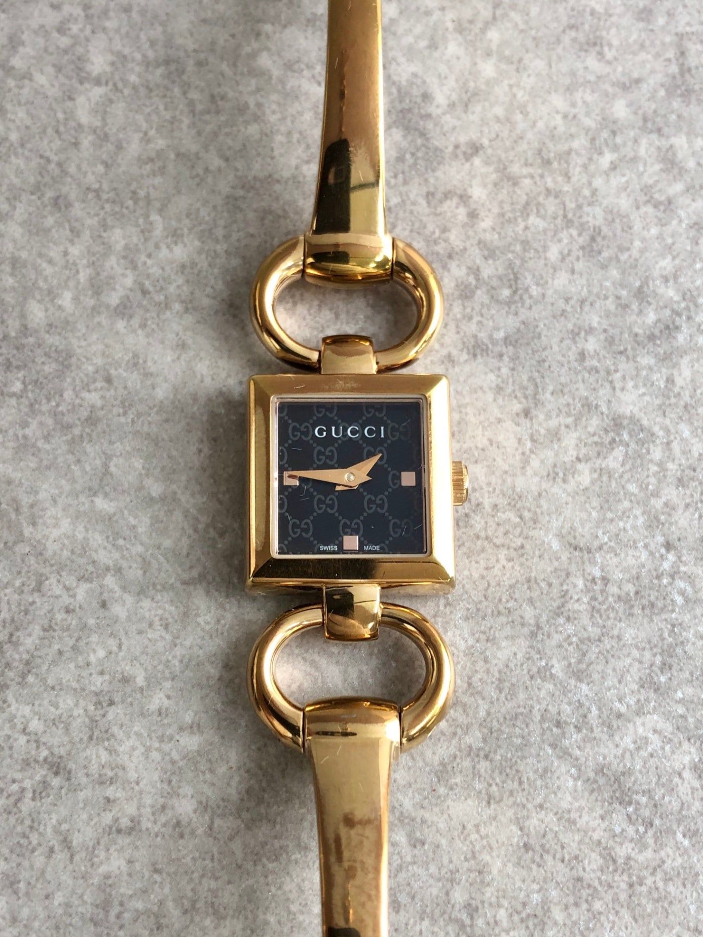 GUCCI Quartz Watch Gold Vintage mmeza3