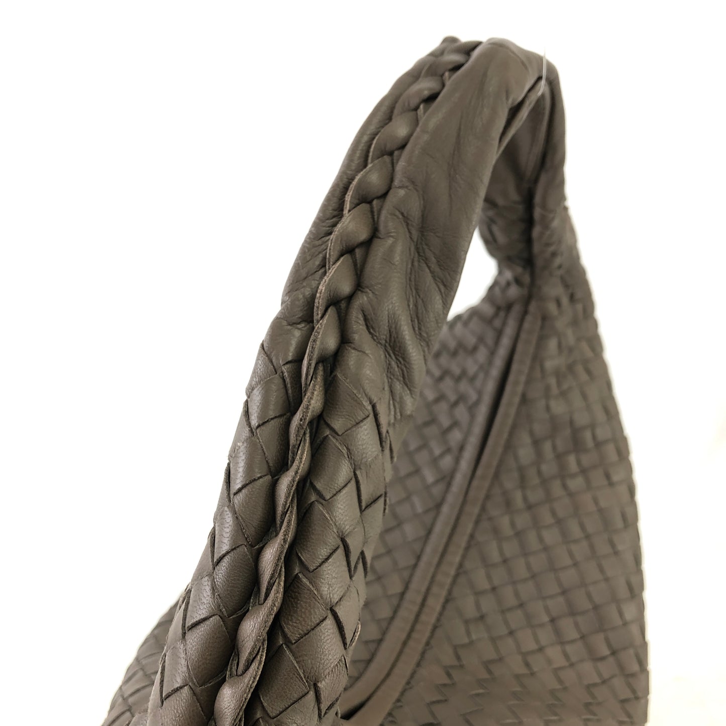 Bottega Veneta Intrecciato Leather Shoulder bag Hobobag Beige Vintage ritud4