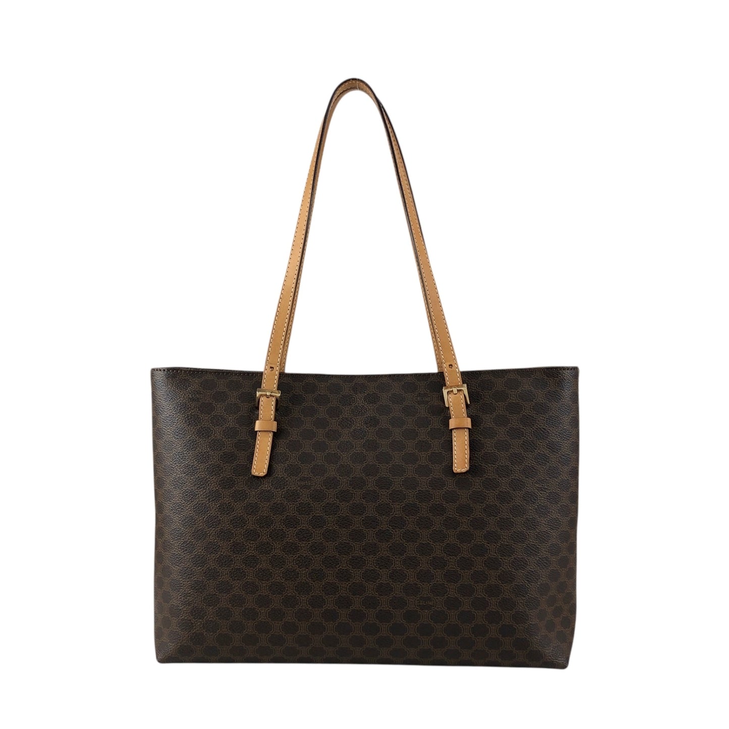 CELINE Macadam Totebag Brown Vintage 8azhcw