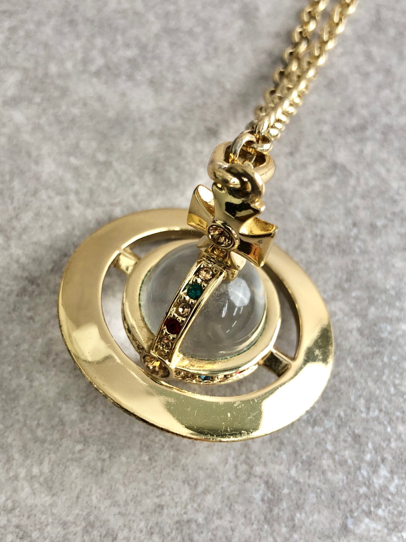 Vivienne Westwood Necklace Gold Vintage gr2yyt
