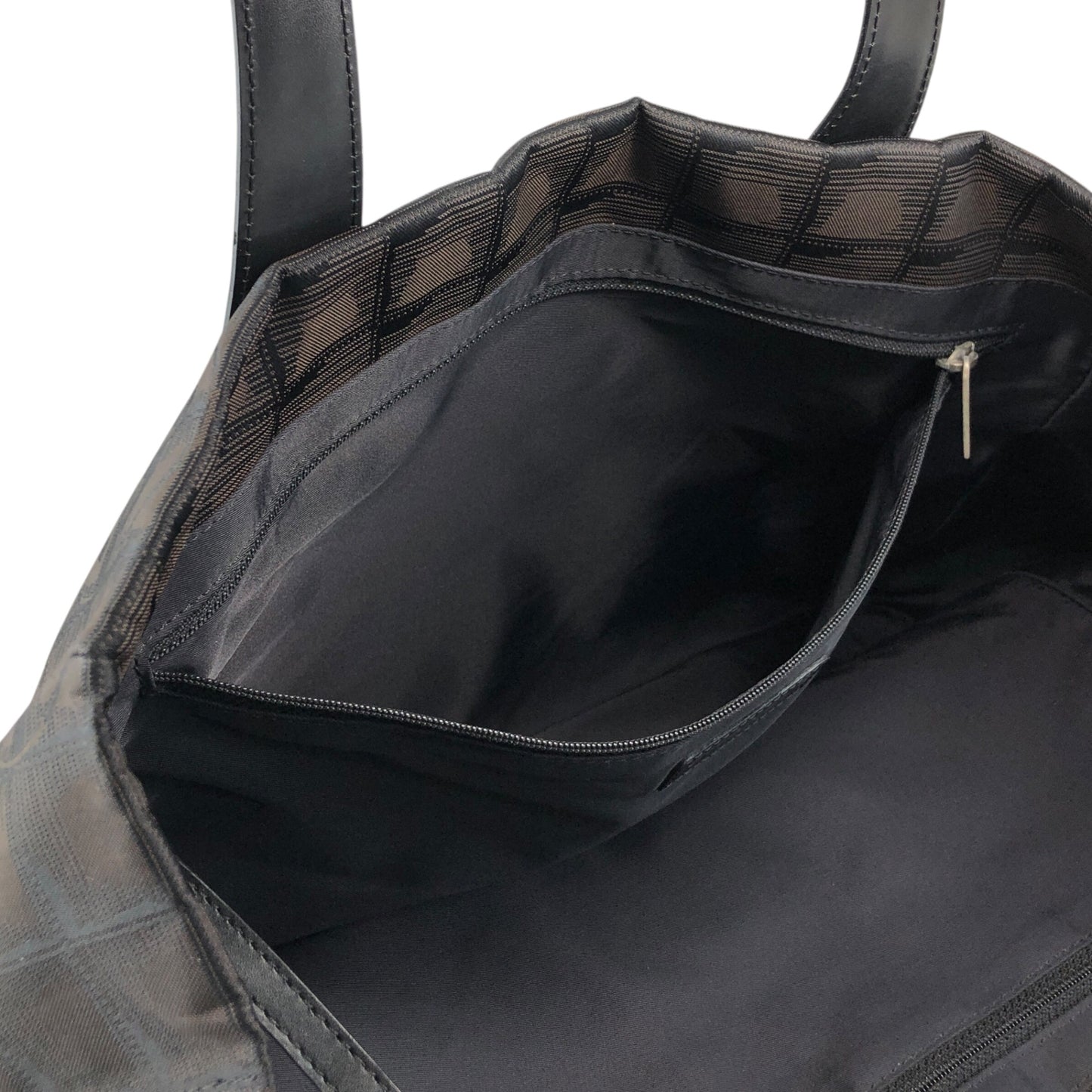 CHANEL New Travel Line Totebag Brown Vintage fxv5jr