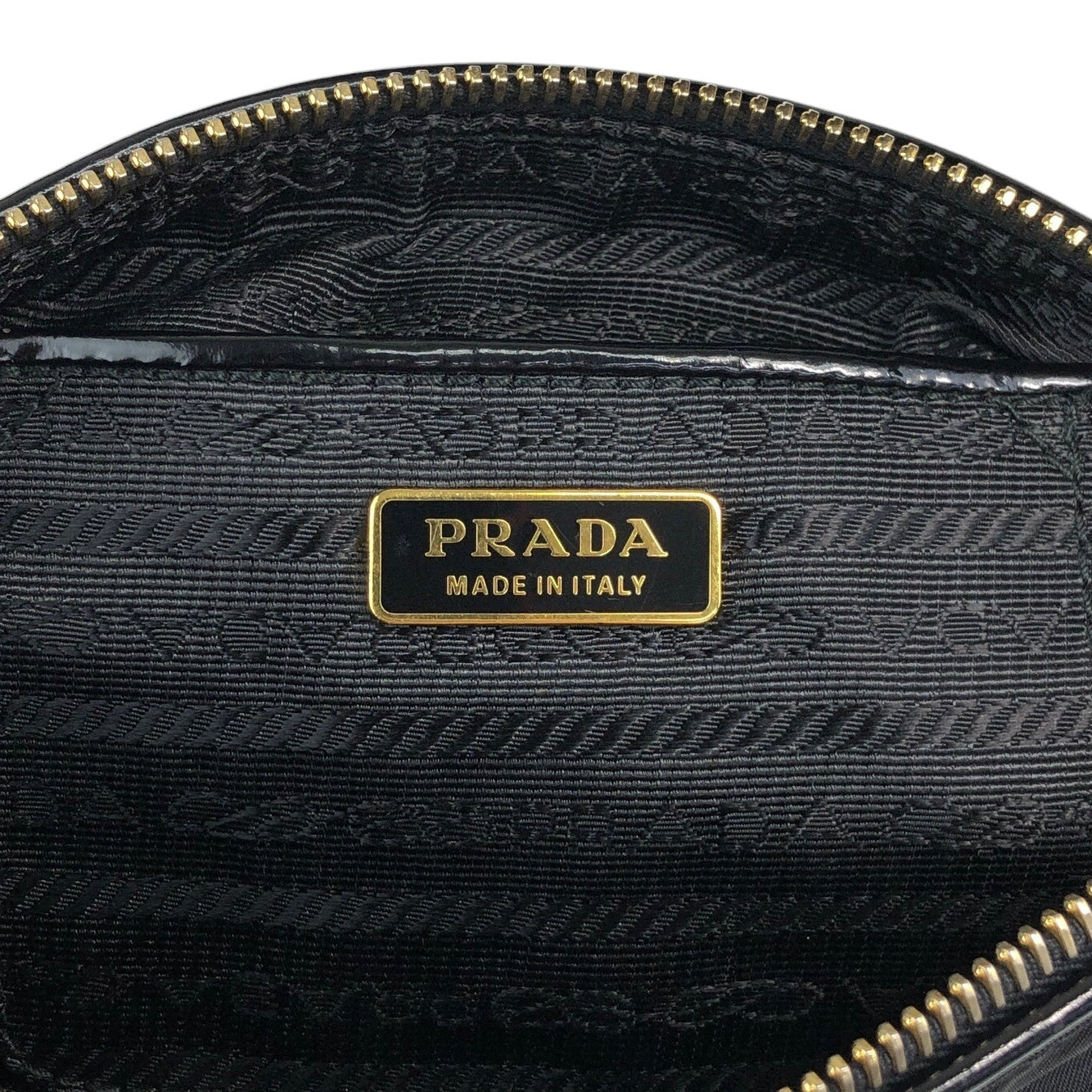 PRADA Tessuto Triangle Logo Small Handbag Black Vintage 6tgg77