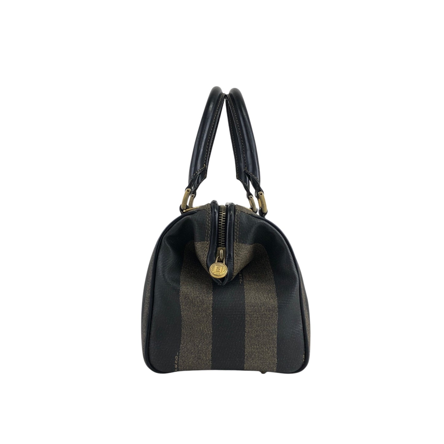 FENDI Pecan Two-way Small Boston bag Shoulder bag Black Vintage euc5vh