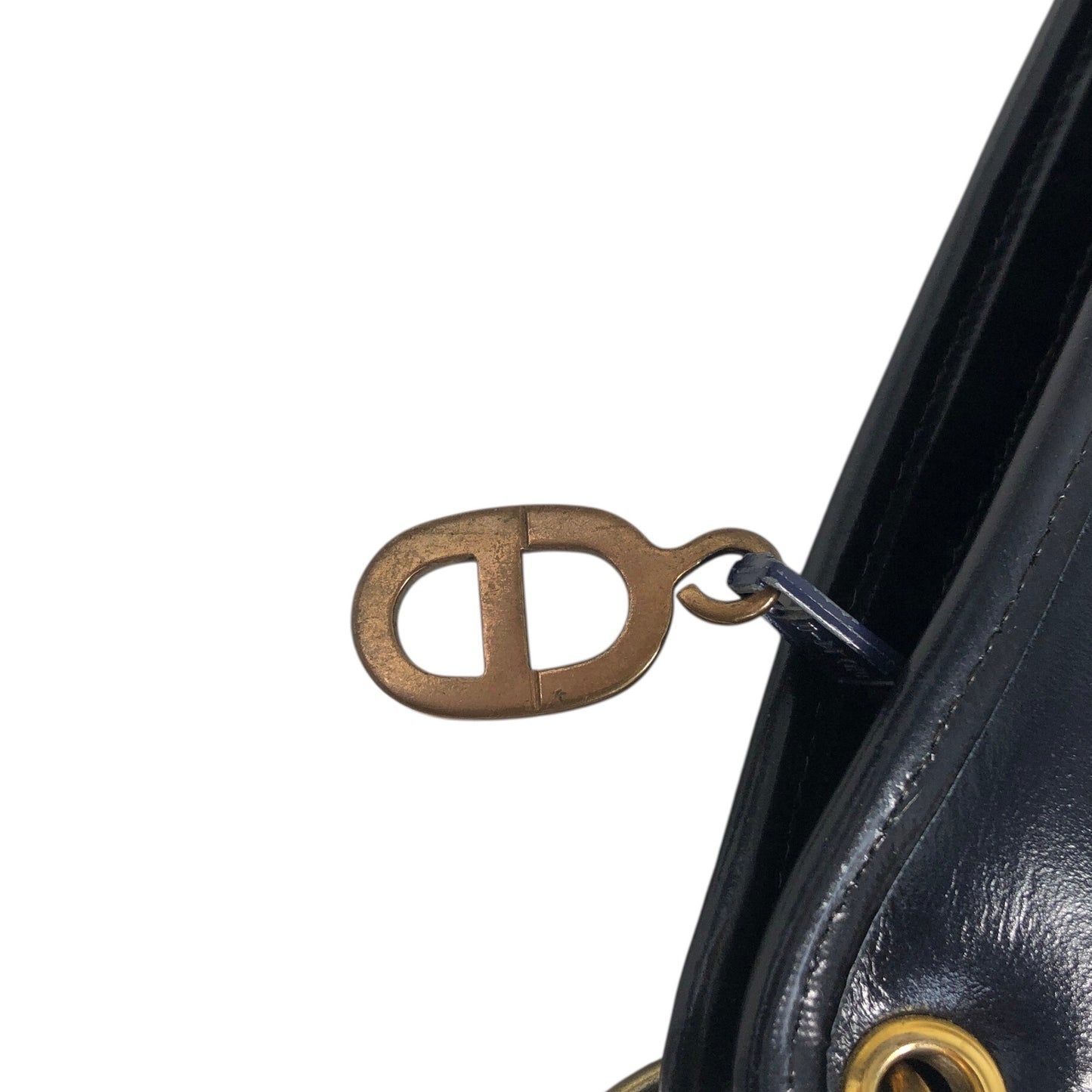 Christian Dior Trotter Shoulder bag Navy Vintage s83xi3