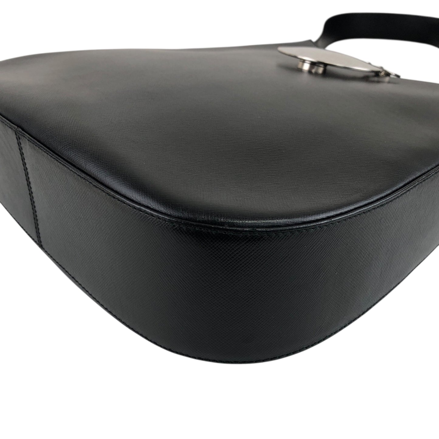 Salvatore Ferragamo Gancini Shoulder bag Hobobag Black Vintage ph7xes