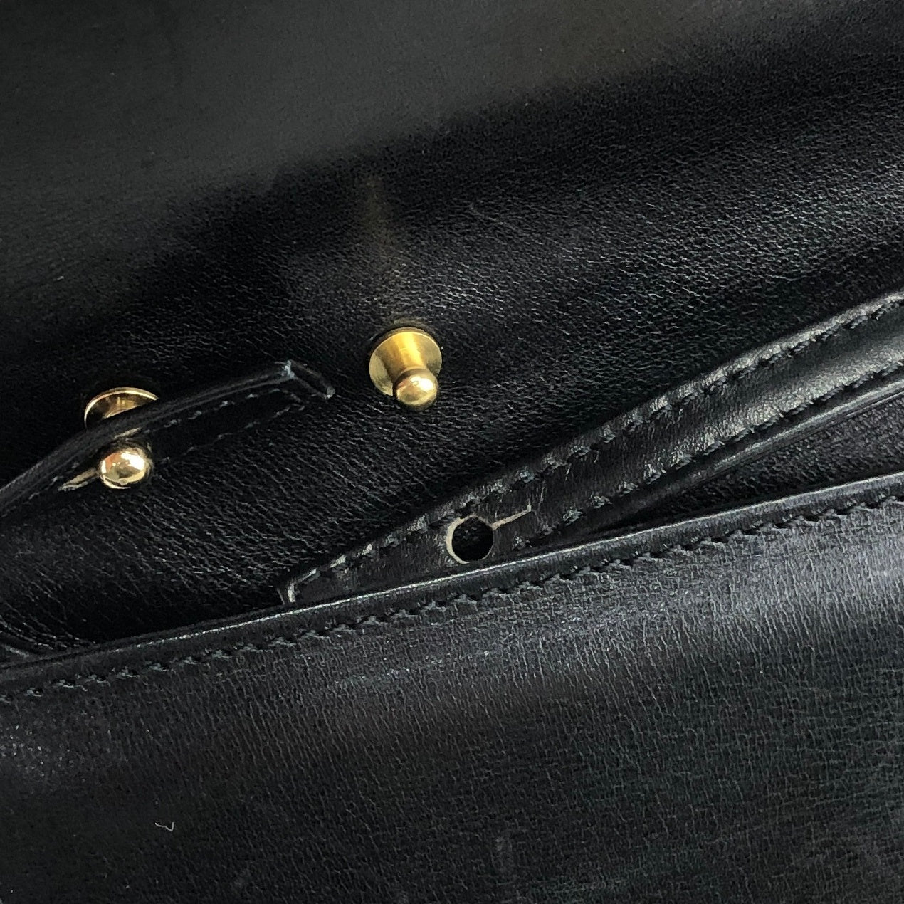 CELINE Blason Shoulder bag Black Vintage zfryrd
