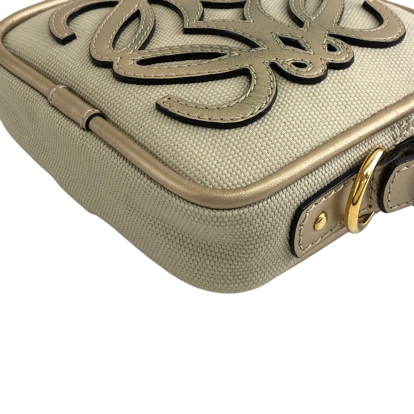 LOEWE Anagram Small Shoulder bag Beige Vintage meahck