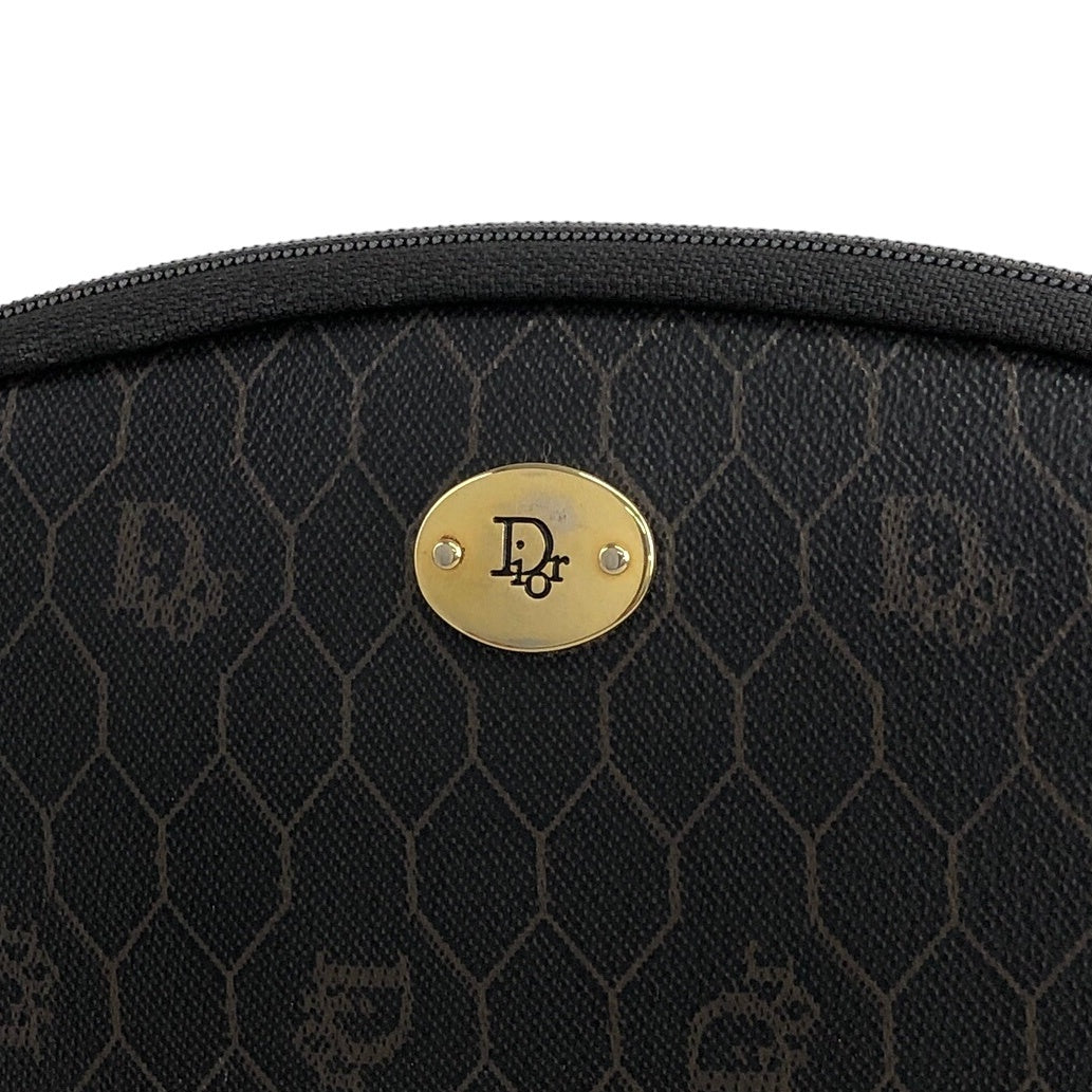Christian Dior Honeycomb Chain Shoulder bag Black Vintage a826ev
