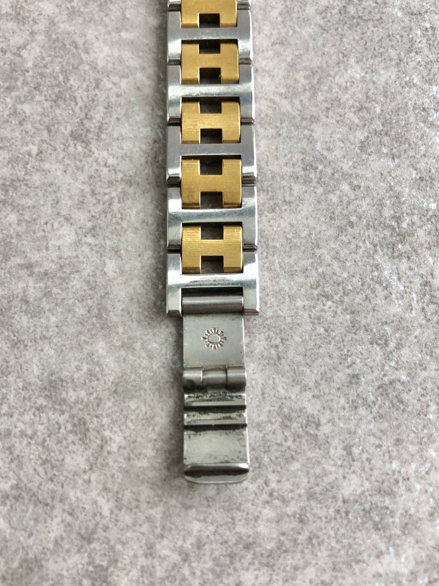 HERMES Watch Gold×Silver Vintage 76s5x4