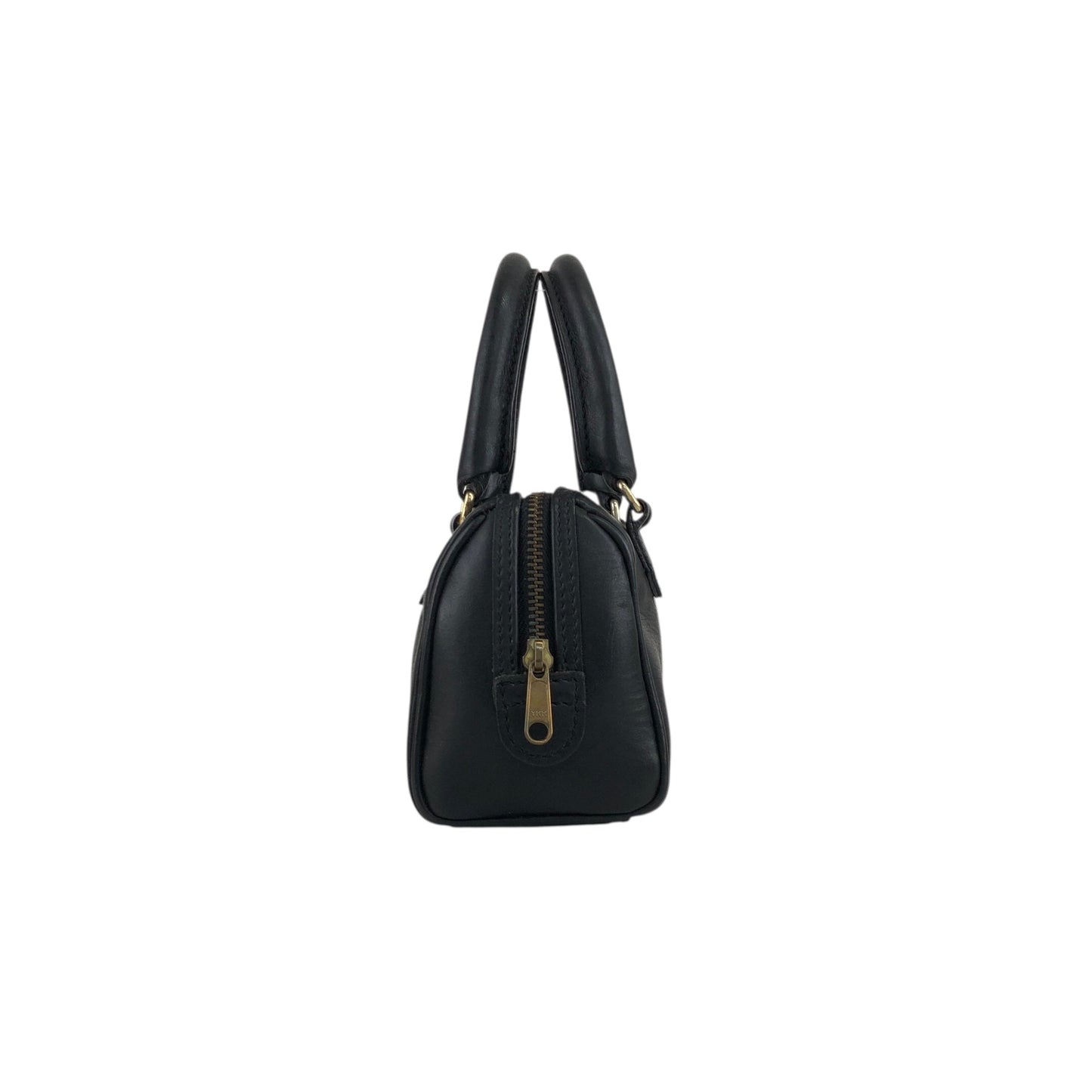 CELINE Two-way Handbag Shoulder bag Black Vintage 2j4avv