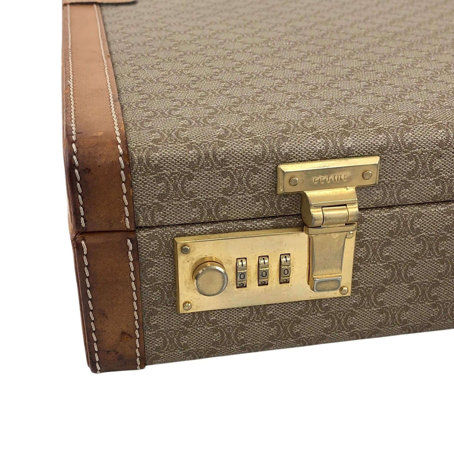 CELINE Macadam 手袋 Trunk Case 米色復古 mp7ck6