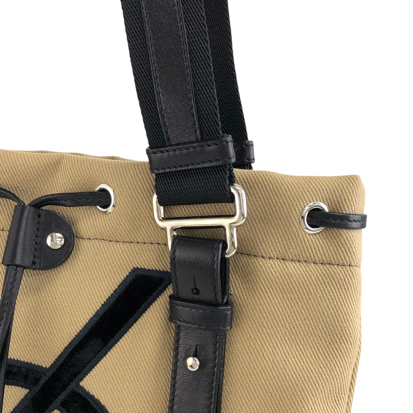 Yves Saint Laurent YSL Logo Totebag Beige Vintage tc7pge