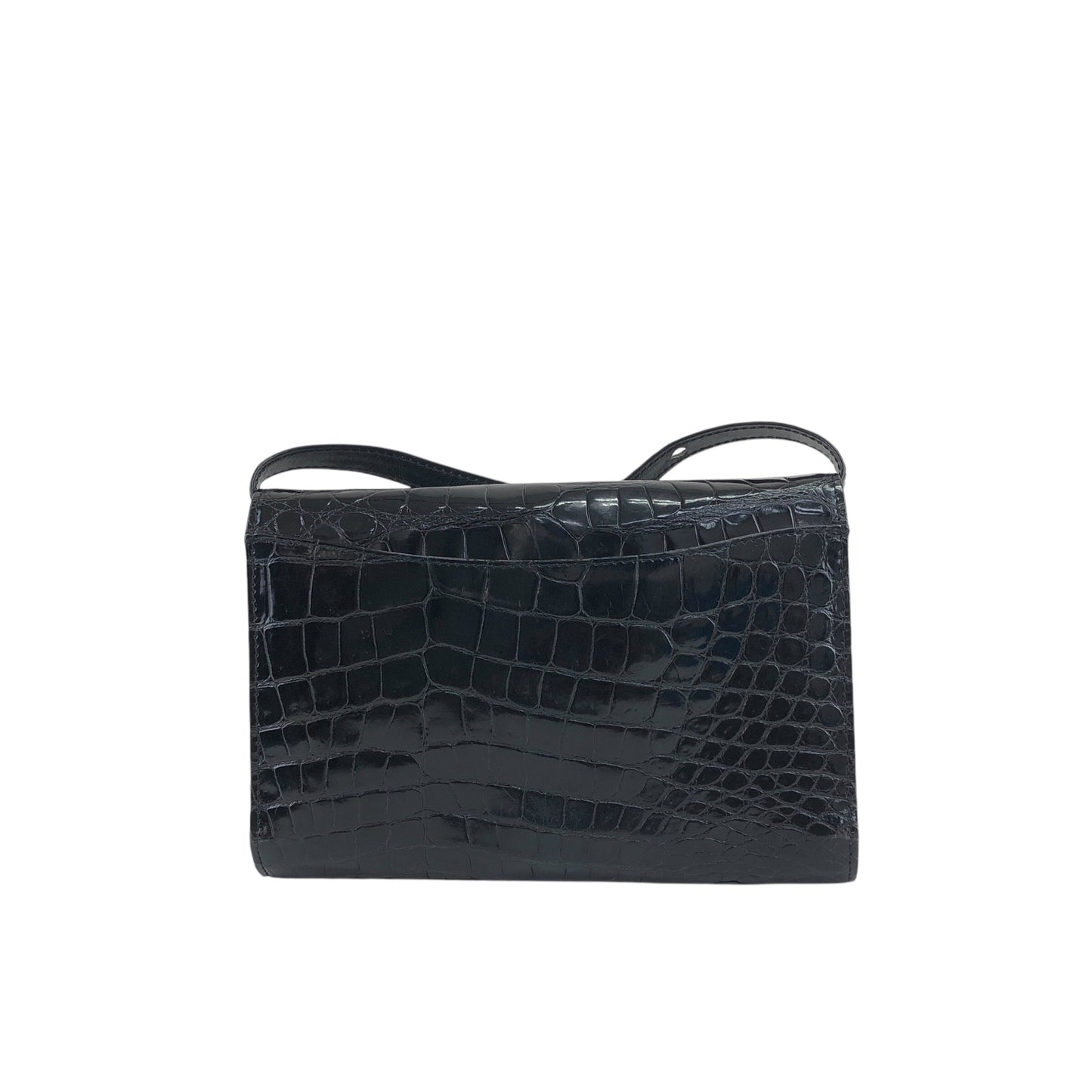 CELINE Triomphe Shoulder bag Black Vintage pedgvn
