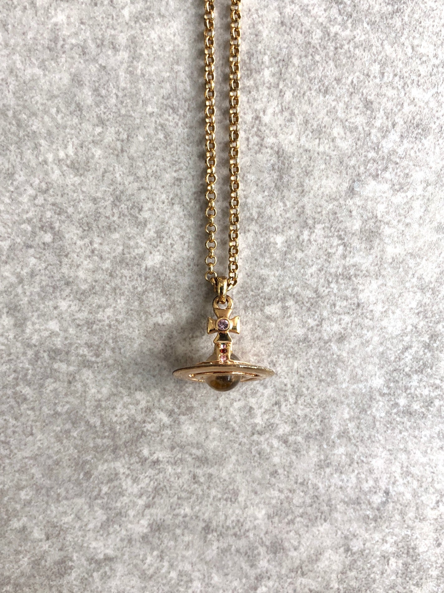 Vivienne Westwood Necklace Gold Vintage drj2s4