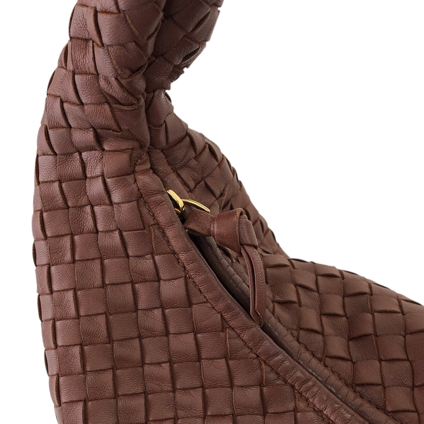 Bottega Veneta Intrecciato Shoulder bag Hobobag Brown Vintage dnw2ax