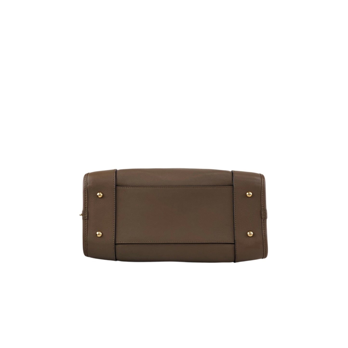 LOEWE Amazona28 Anagram Small Boston bag Handbag Beige Vintage euhpr8