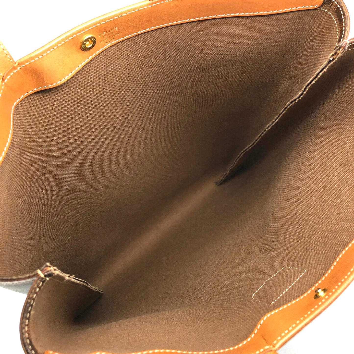 CELINE Macadam Blason Totebag Brown Vintage itx5ur