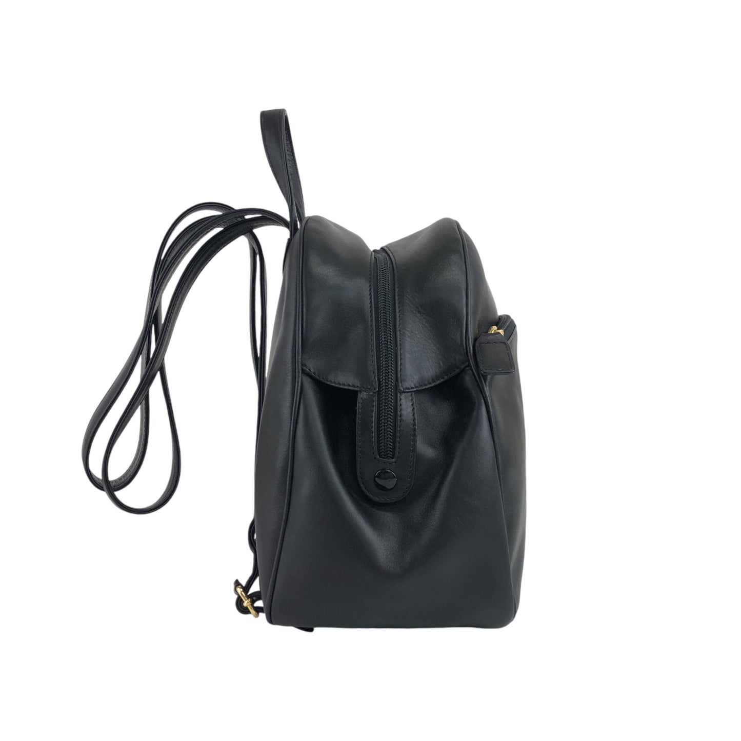 Christian Dior Logo Charm Backpack Black Vintage bbazr2