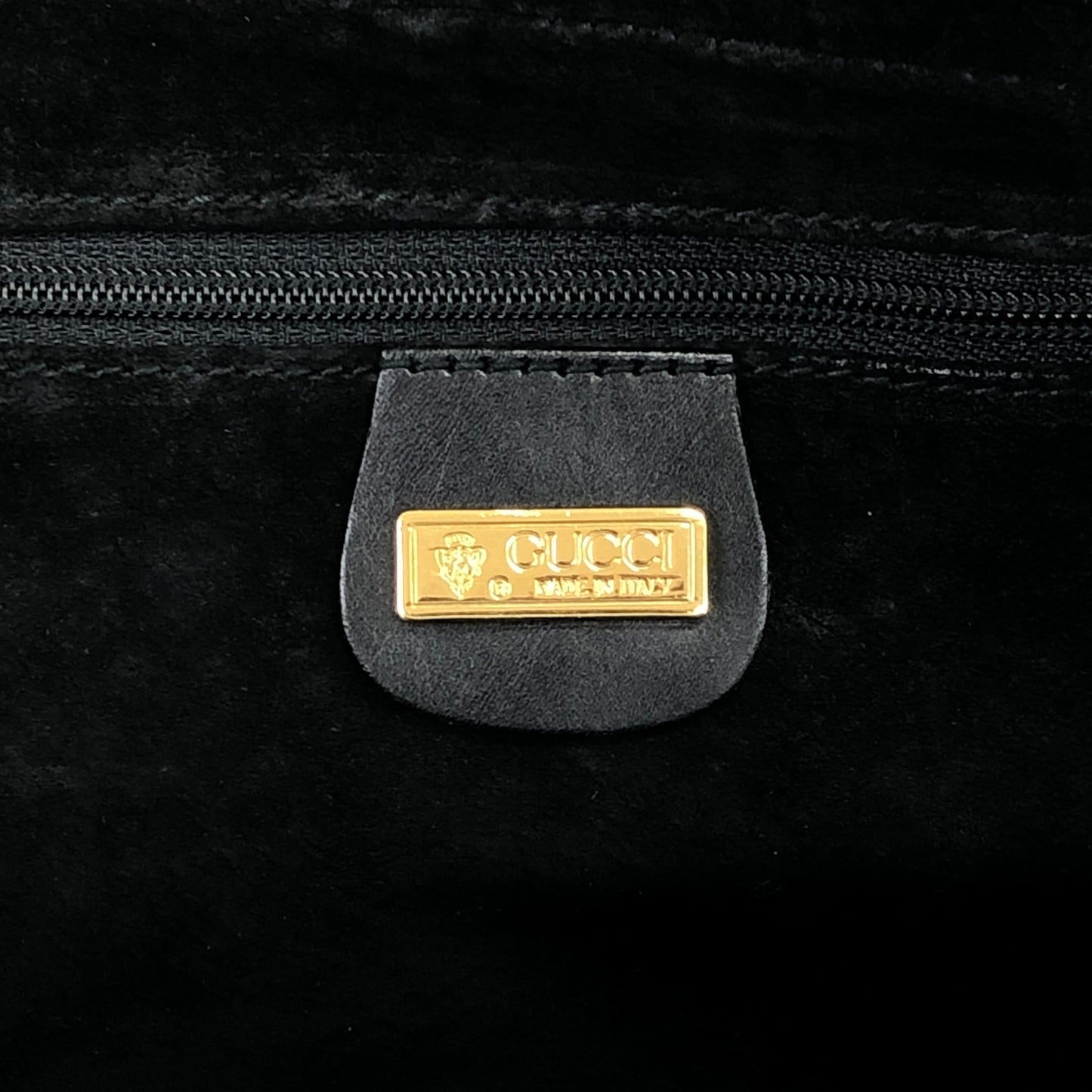 GUCCI Interlocking Handbag Black Vintage jkfsmf