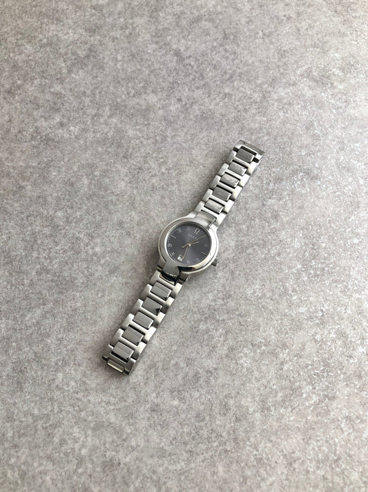 GUCCI Watch Silver×Black 8900L Vintage n8mf5a