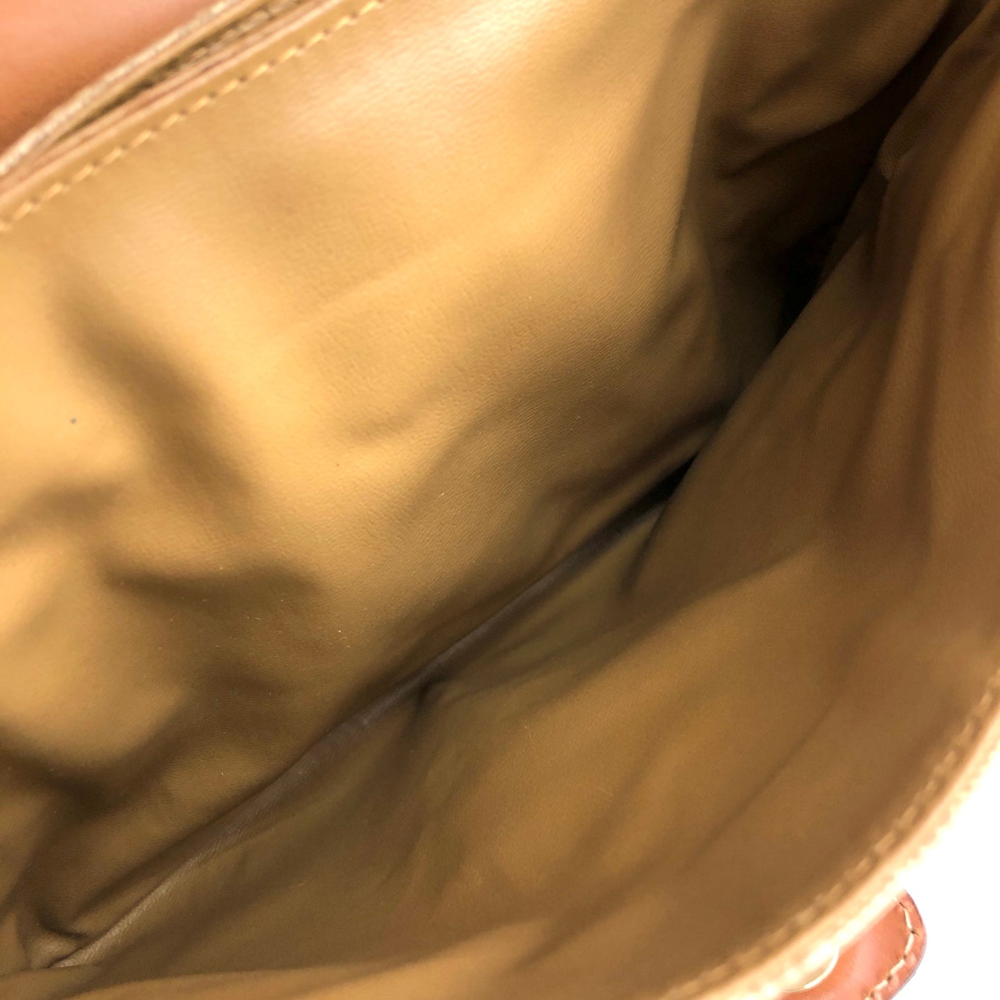 CELINE Macadam Blason Shoulder bag Beige Vintage hwdc65