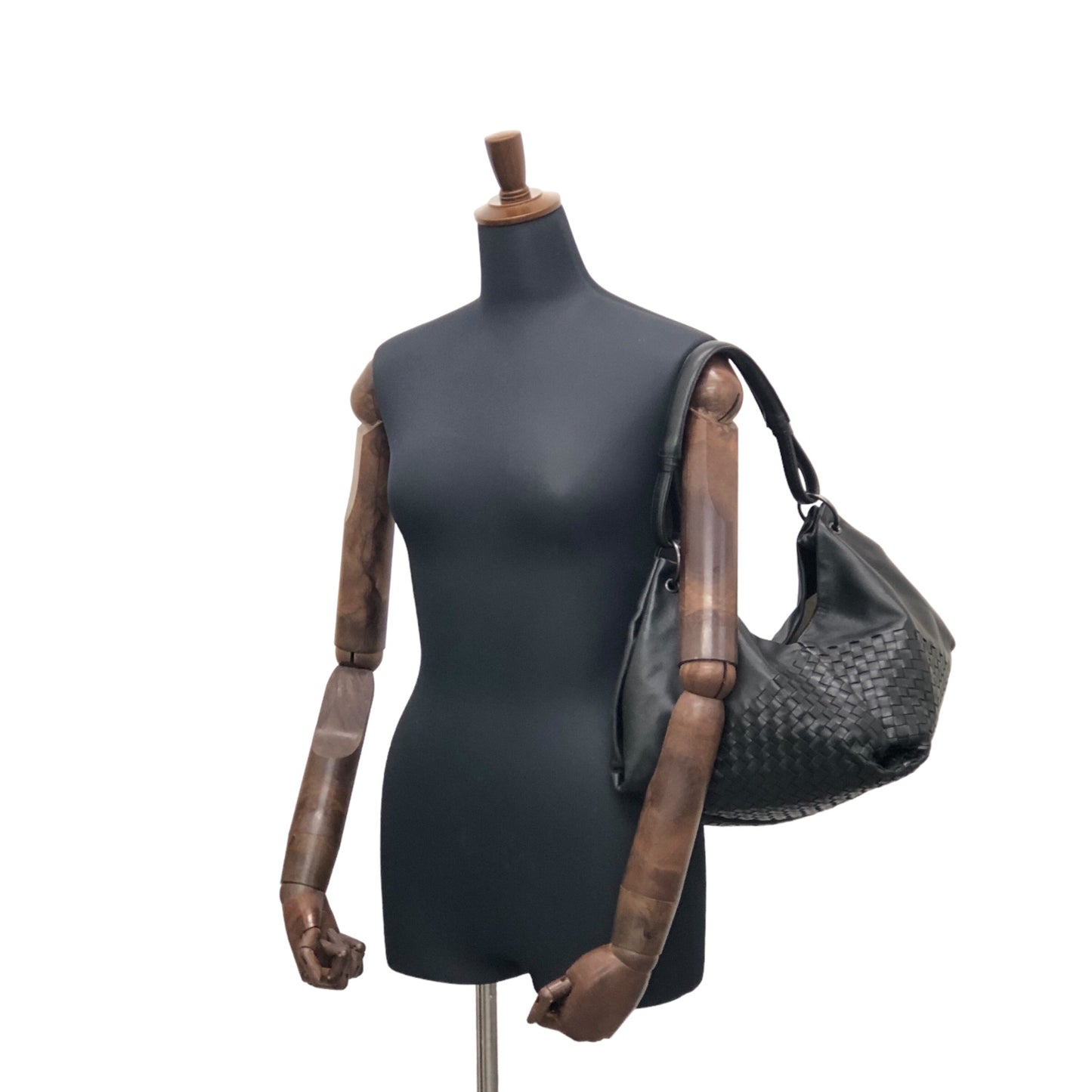 Bottega Veneta Intrecciato 單肩包 黑色 復古 68c8ji