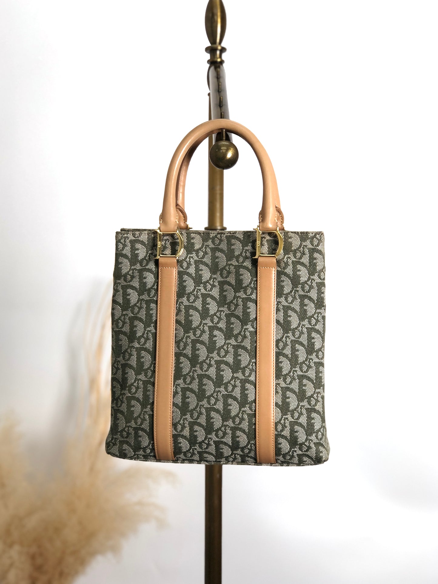 Christian Dior Trotter Handbag Green Vintage vcheai