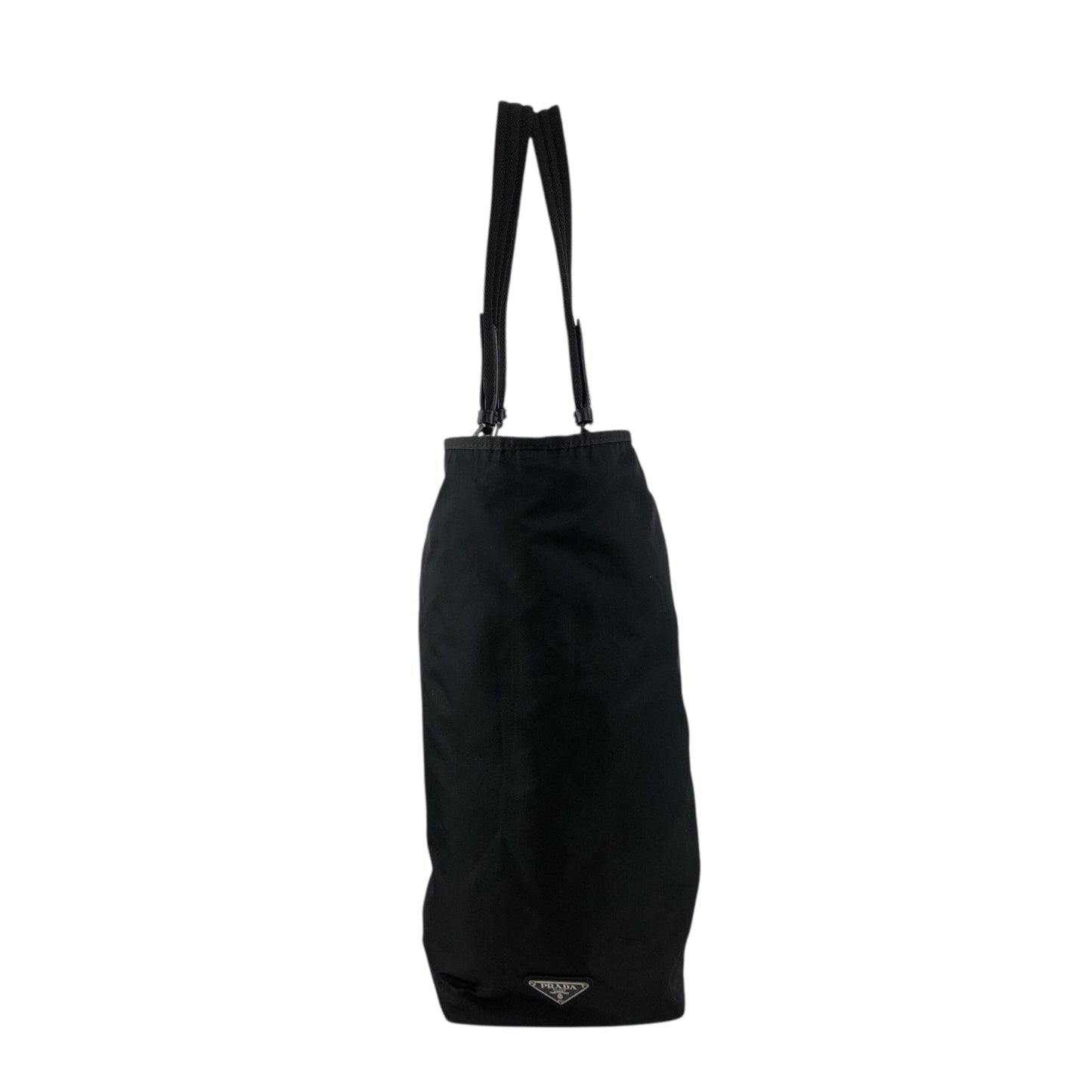 PRADA Tessuto Triangle Logo Totebag Black Vintage ehdcz6