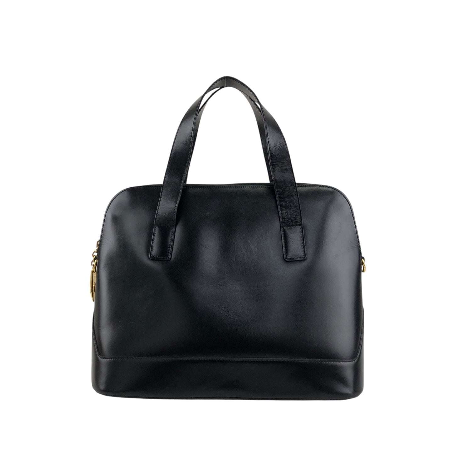 CELINE Two-way Handbag Shoulder bag Black Vintage 4ntwjy