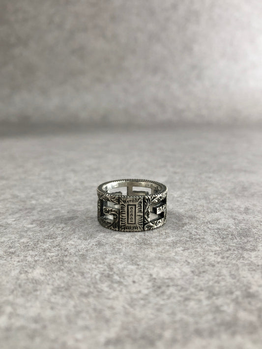 GUCCI SILVER925 Ring Silver Vintage t7bxs8