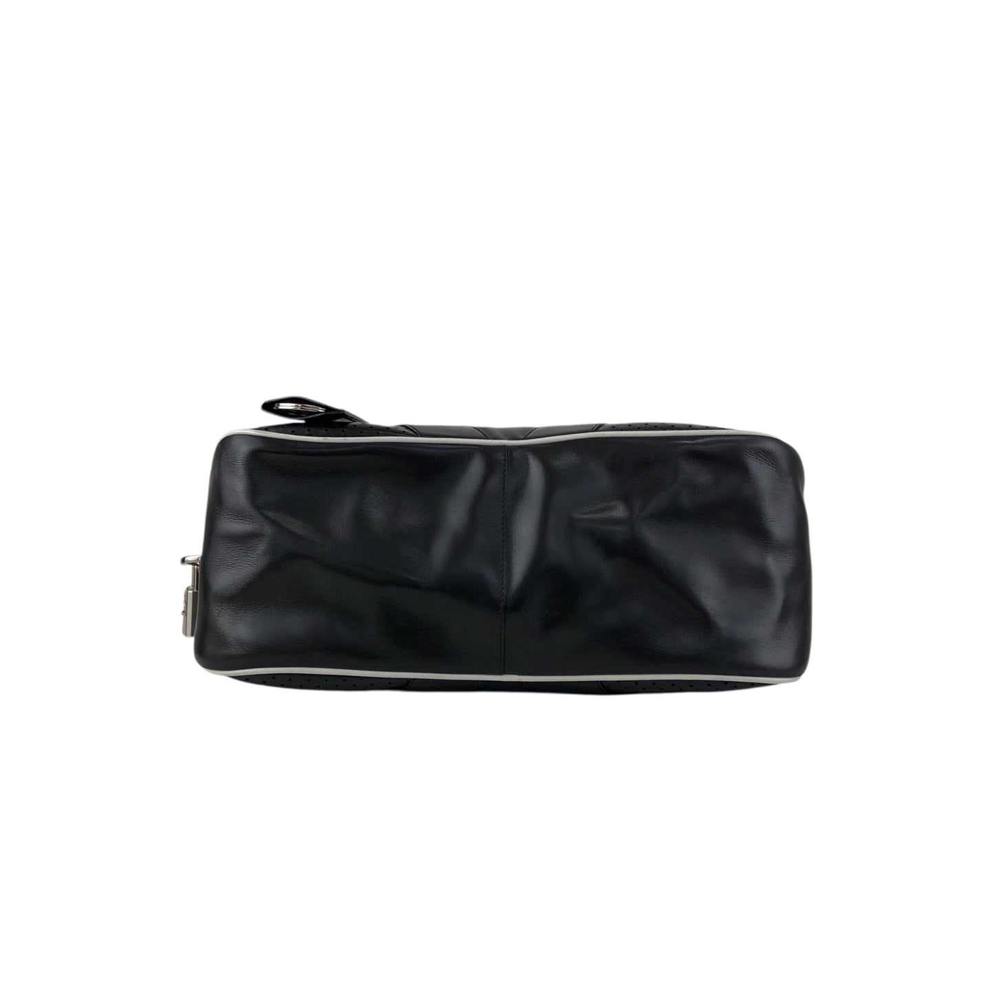 PRADA Padlock Small Boston bag Handbag Black Vintage vcg8wk