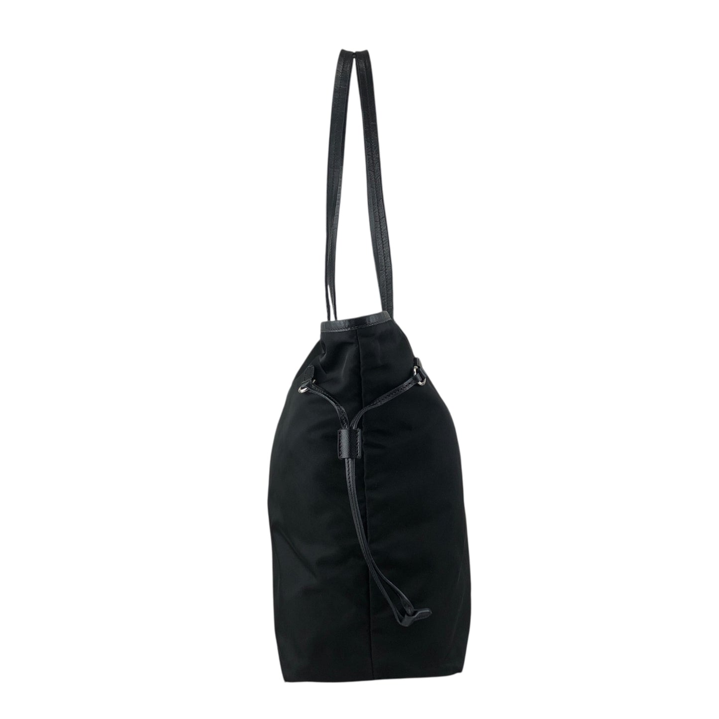 PRADA Logo Totebag Black Vintage tv4u47