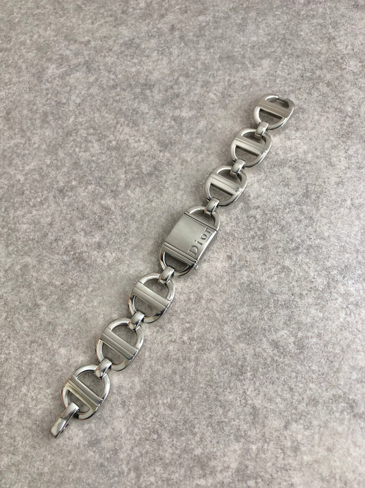 Christian Dior Logo Quartz Watch Silver D78-100 Vintage pbcnse