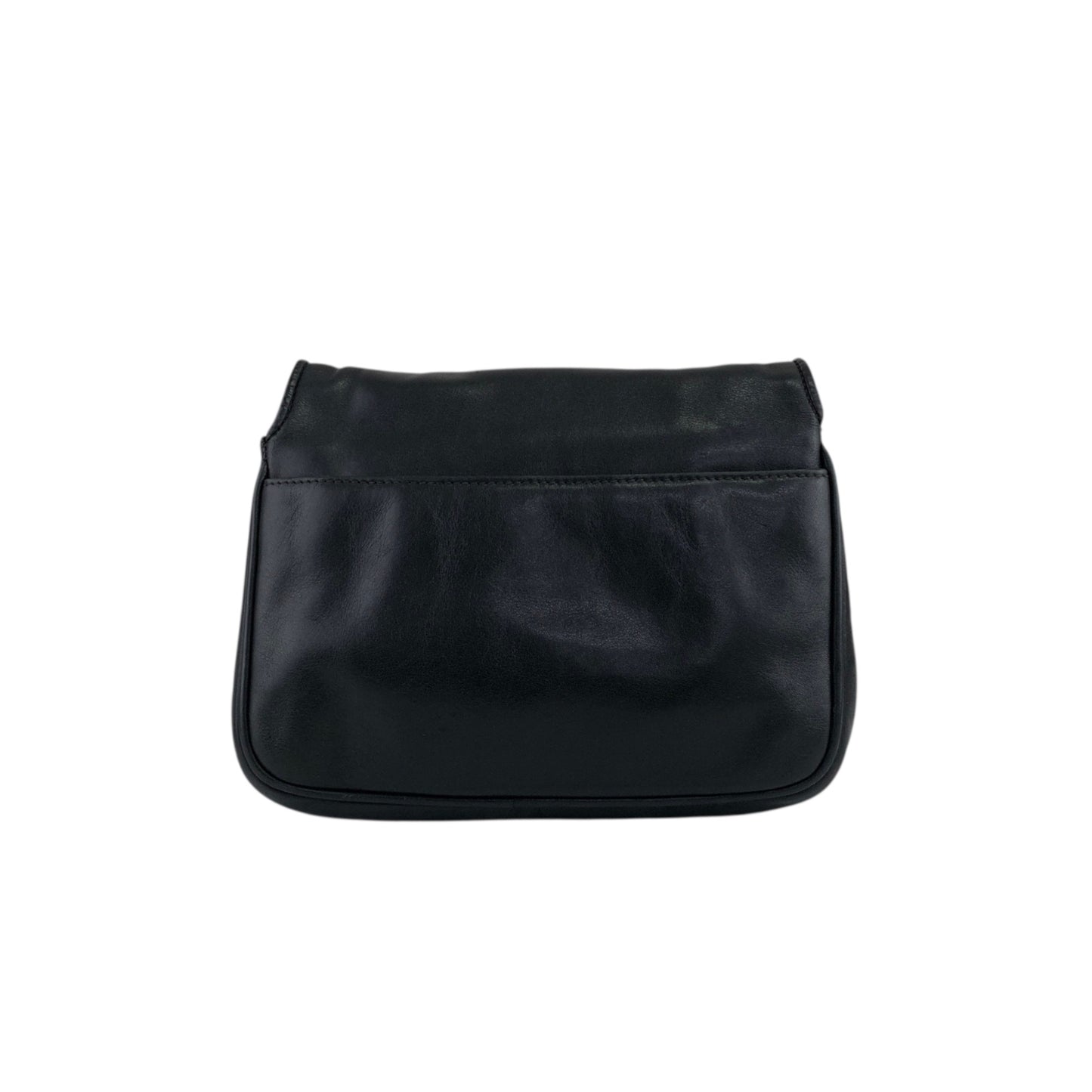 CELINE Blason Chain Shoulder bag Black Vintage jxnmfi