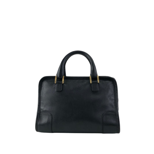 LOEWE Amazona28 Anagram Handbag Boston bag Black Vintage bda233