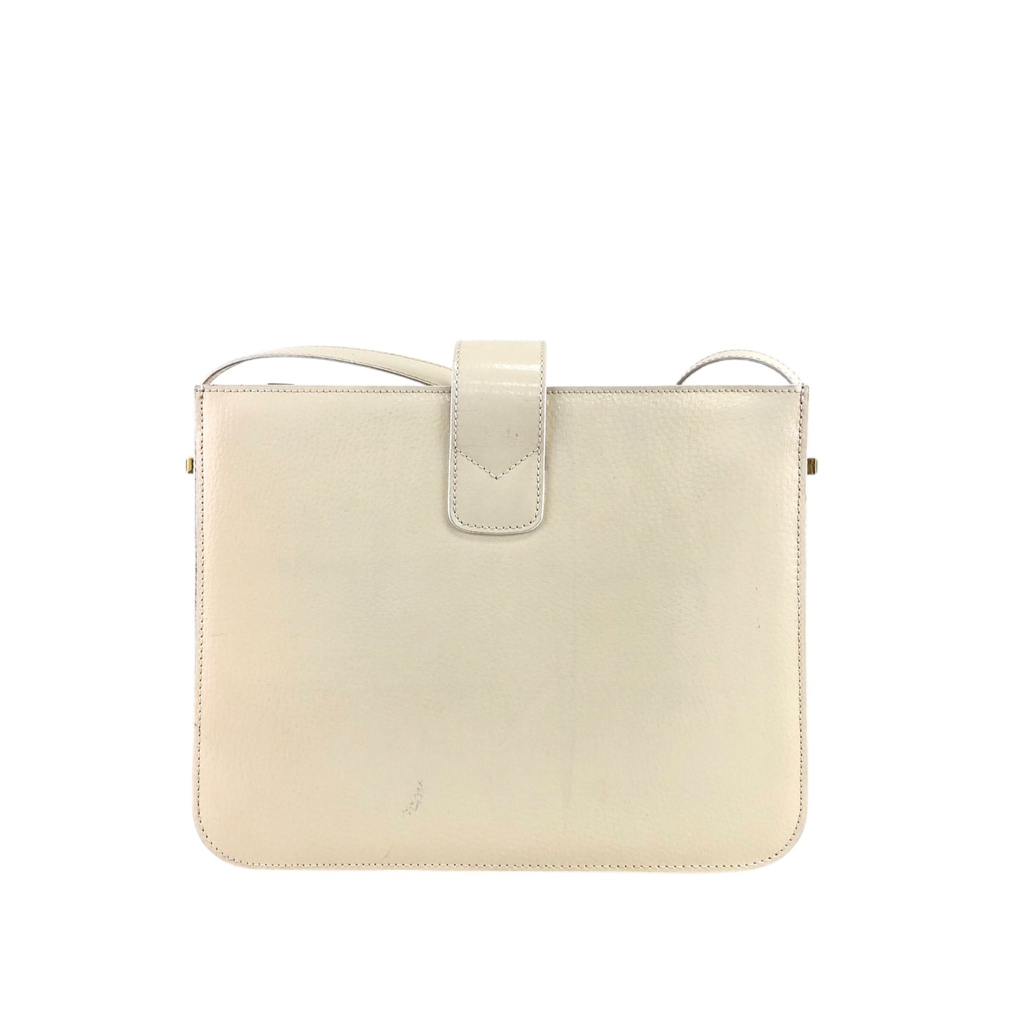 CELINE Circle Logo Shoulder bag White Vintage vxg2uf
