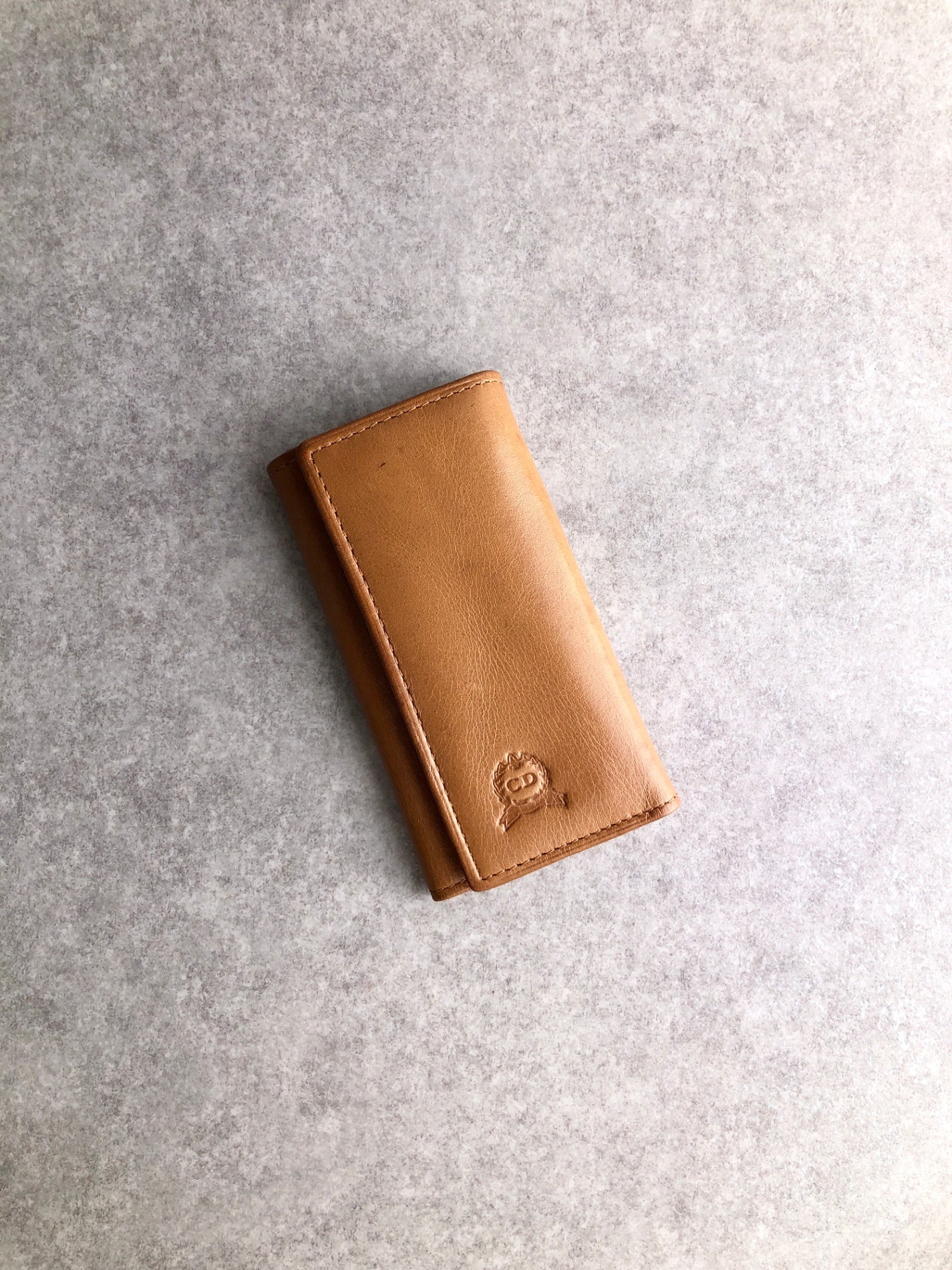 Christian Dior CD Logo Key Case Brown Vintage 6aswhx