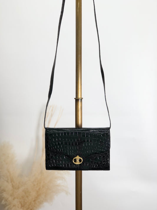 CELINE Triomphe 肩背包 黑色 復古 pedgvn